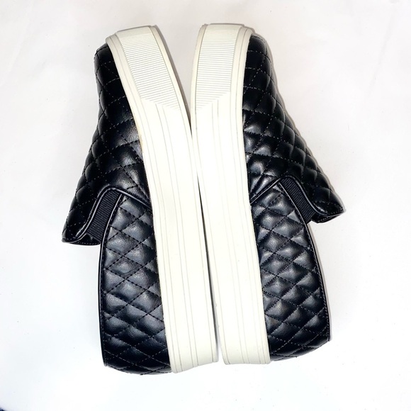 Candies Women’s Quilted Platform Sneaker Loafer in Black Size 9 - Picture 3 of 14